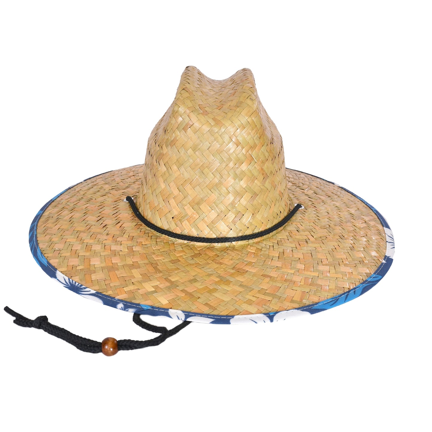 Lifeguard Straw Hats with Navy Lining