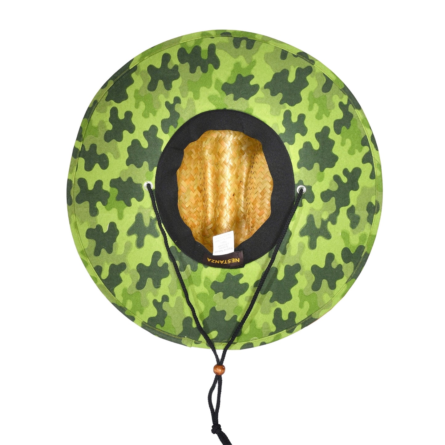 48 PCS Lifeguard Straw Hats with Camo Lining (MSRP $14.99)