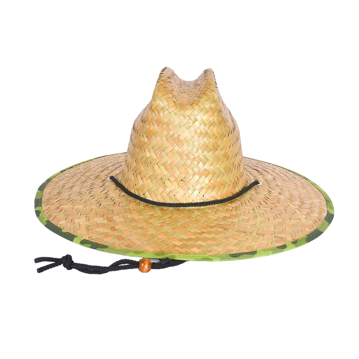 48 PCS Lifeguard Straw Hats with Camo Lining (MSRP $14.99)