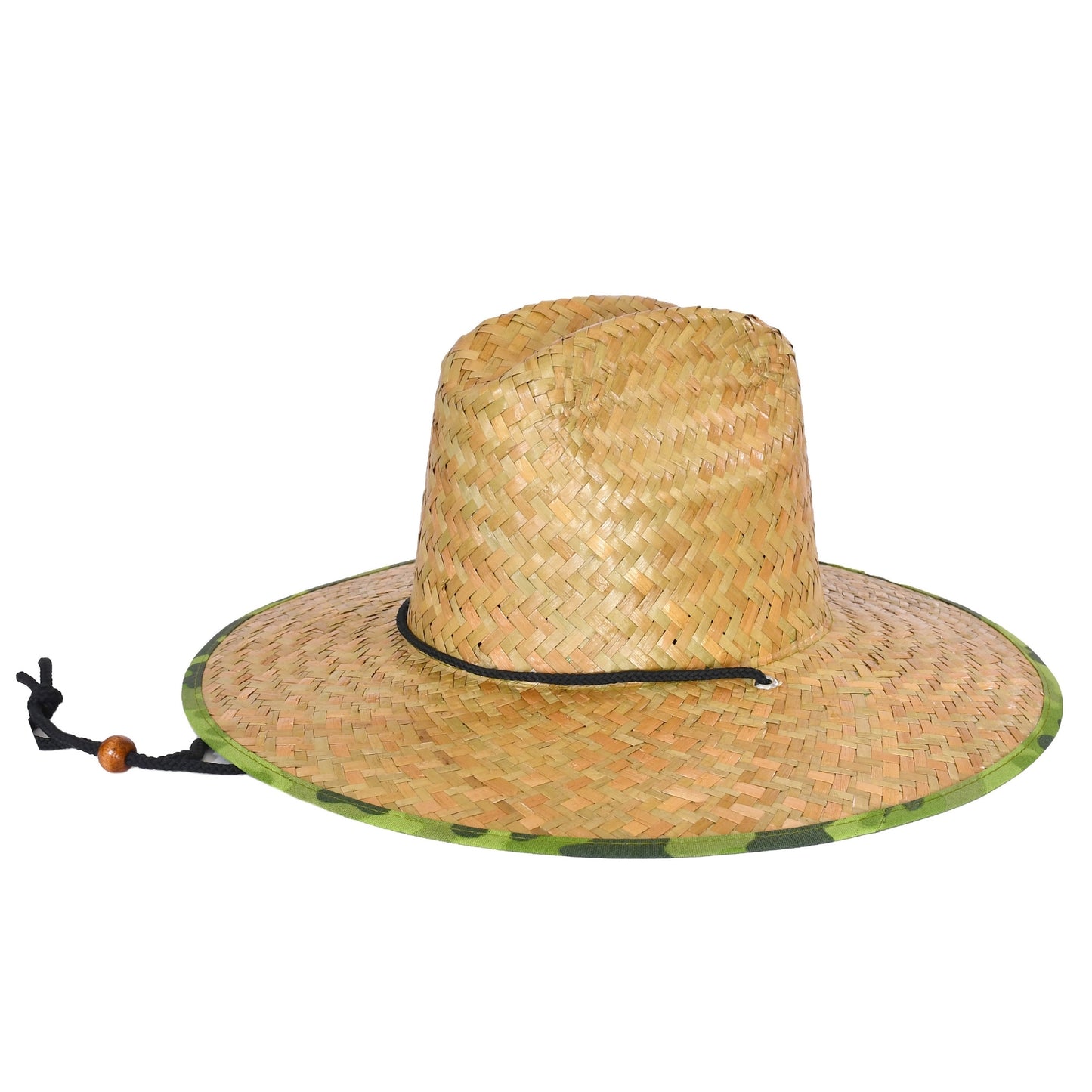 48 PCS Lifeguard Straw Hats with Camo Lining (MSRP $14.99)
