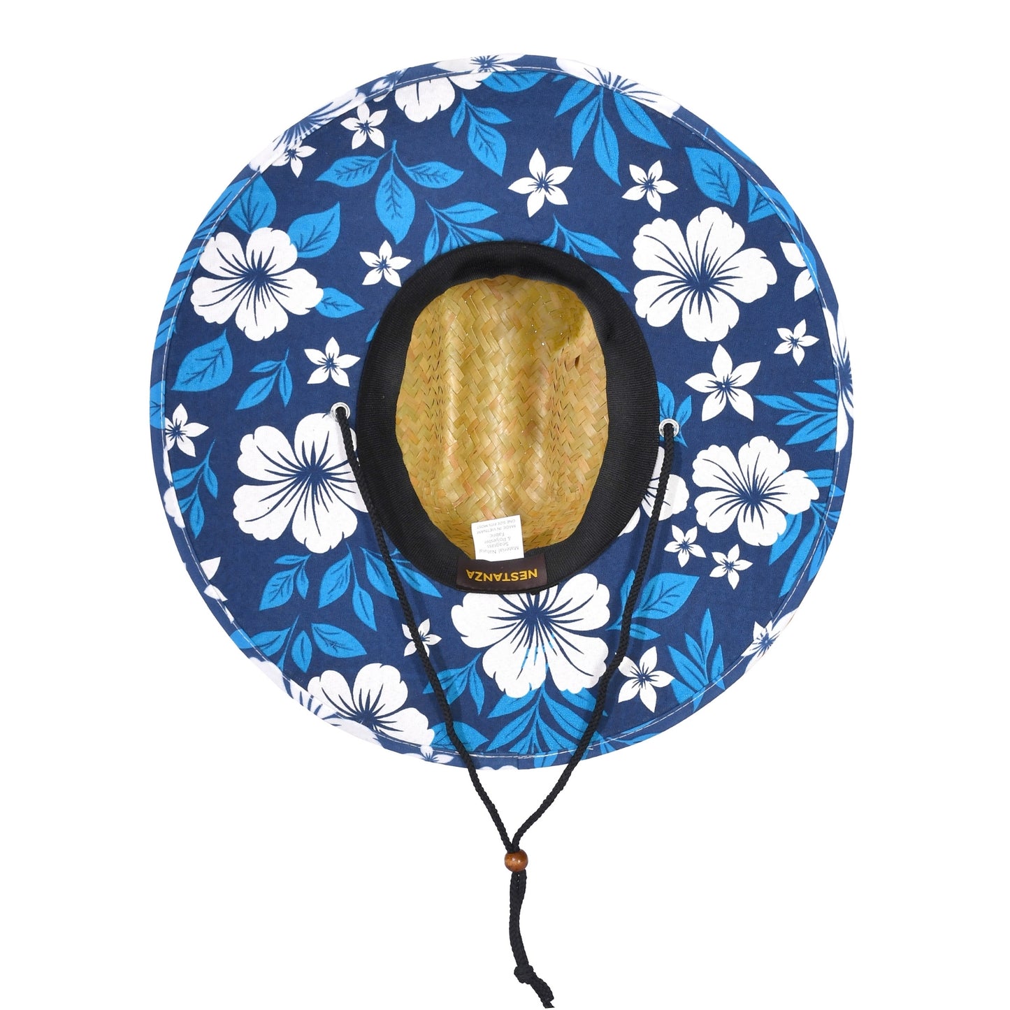 48 PCS Lifeguard Straw Hats with Navy Lining (MSRP $14.99)