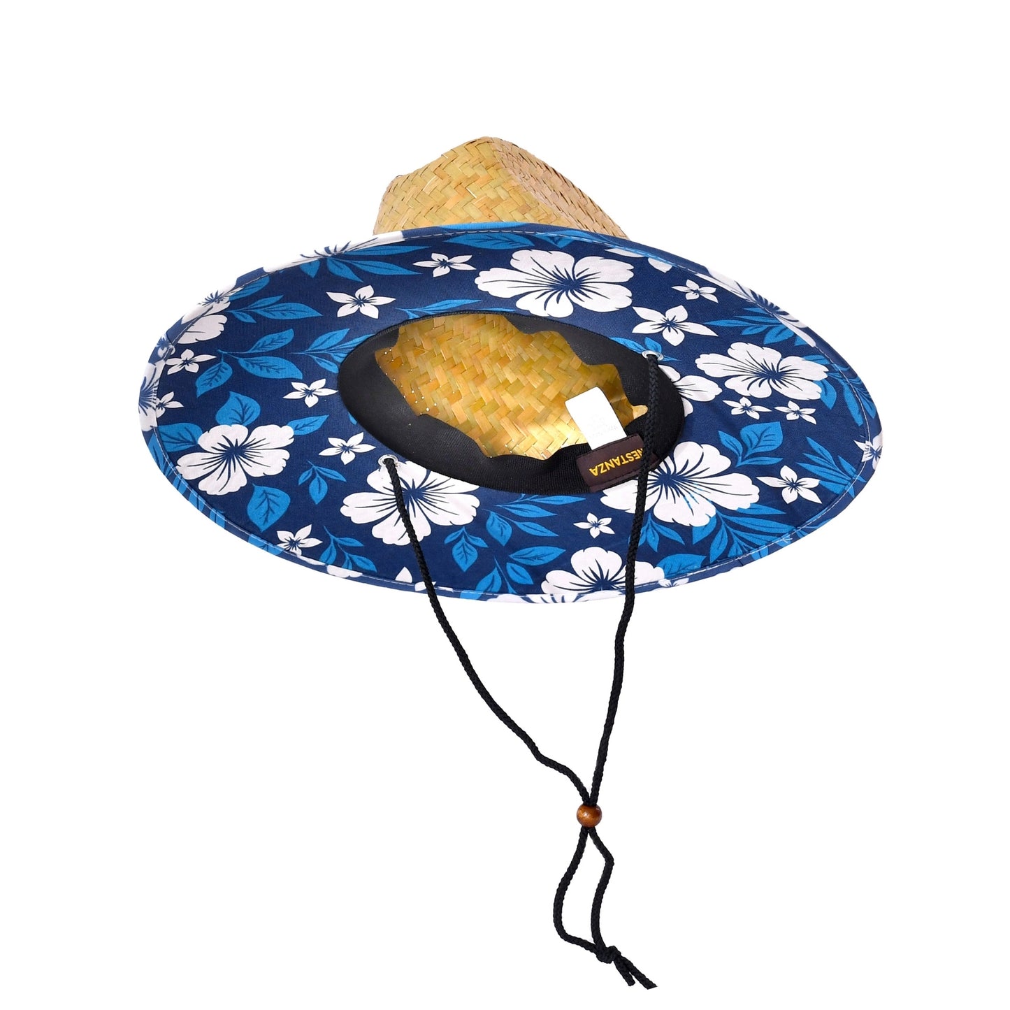 48 PCS Lifeguard Straw Hats with Navy Lining (MSRP $14.99)