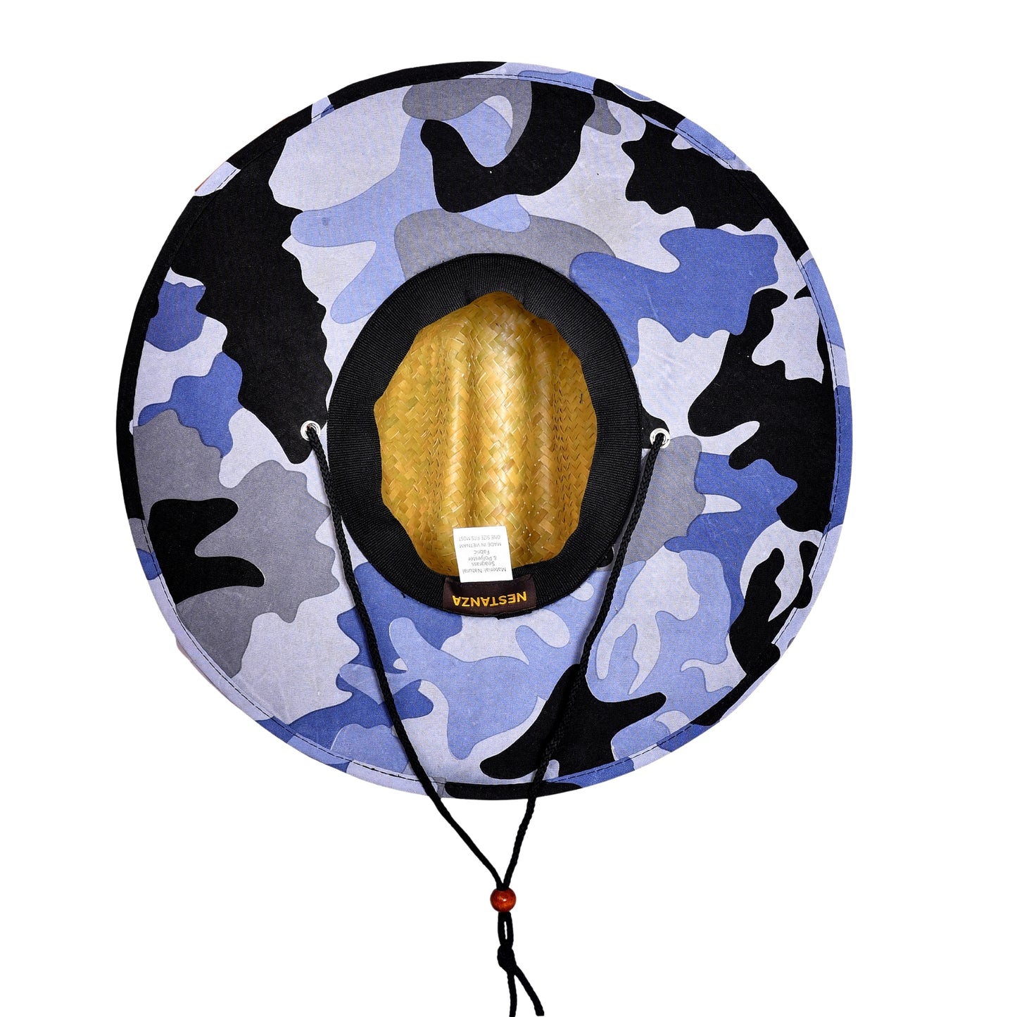 48 PCS Lifeguard Straw Hats with Arctic Camo Lining (MSRP $14.99)