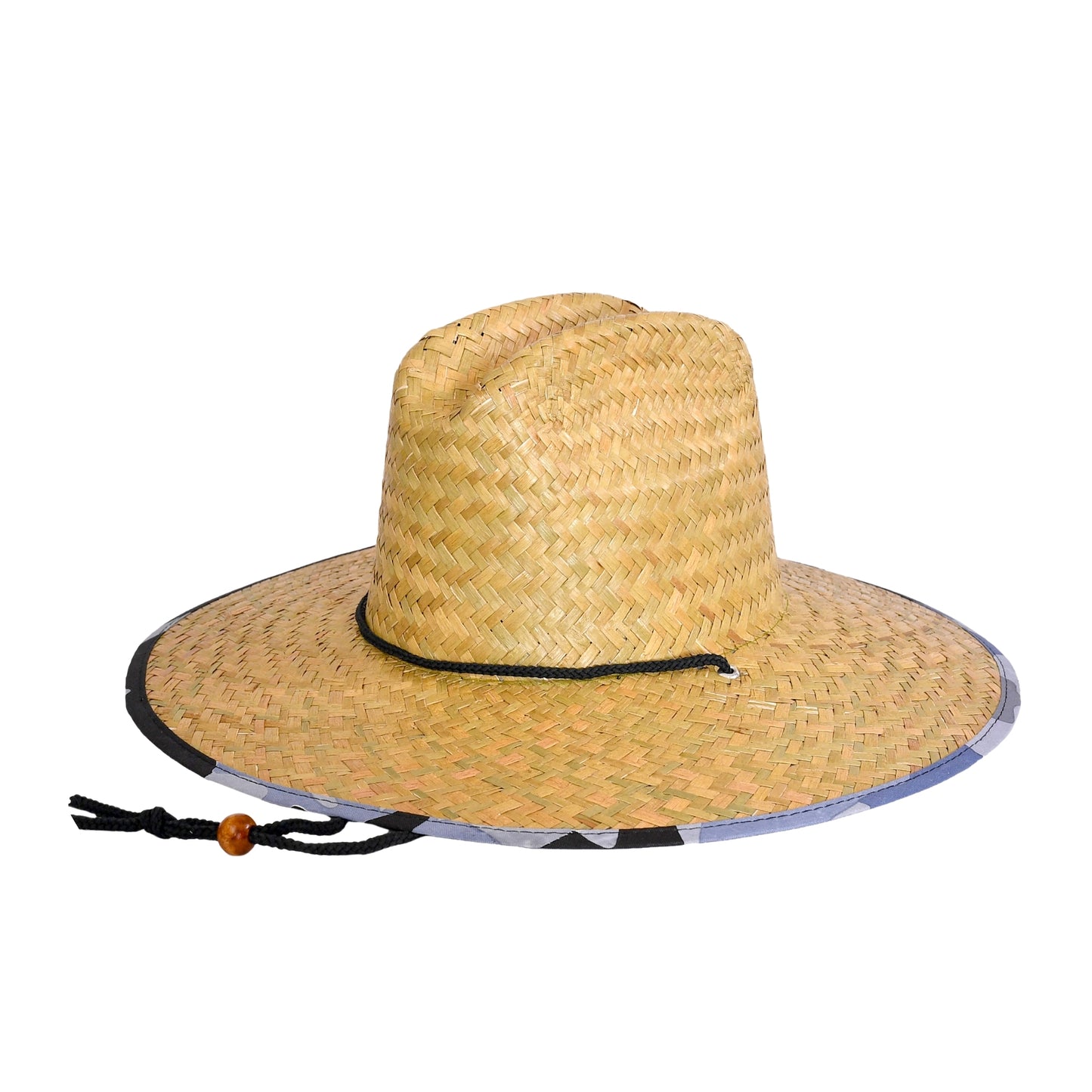 48 PCS Lifeguard Straw Hats with Arctic Camo Lining (MSRP $14.99)