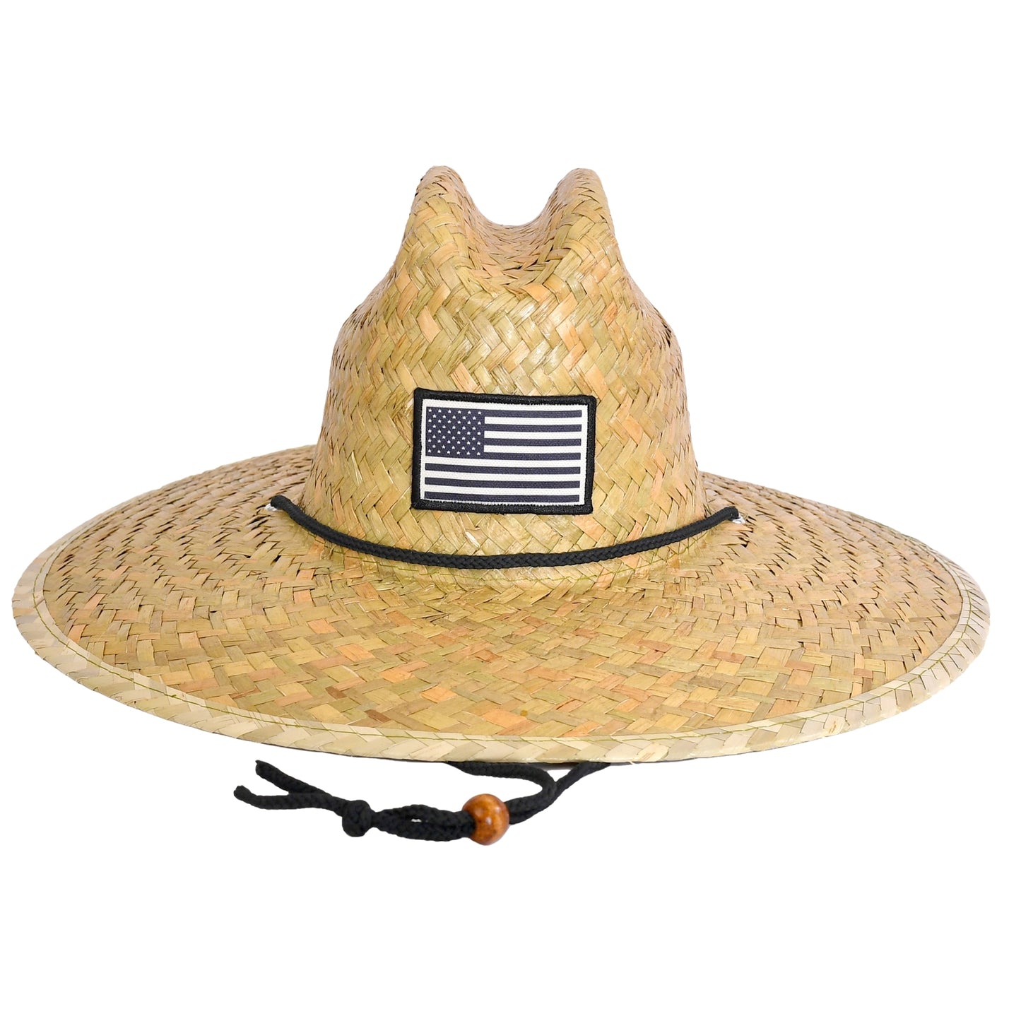 48 PCS Lifeguard Straw Hats with Flag Patch (MSRP $11.99)