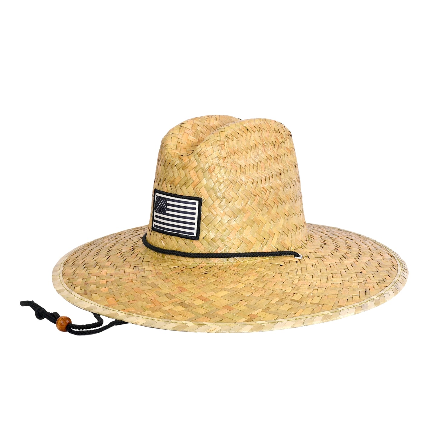 48 PCS Lifeguard Straw Hats with Flag Patch (MSRP $11.99)
