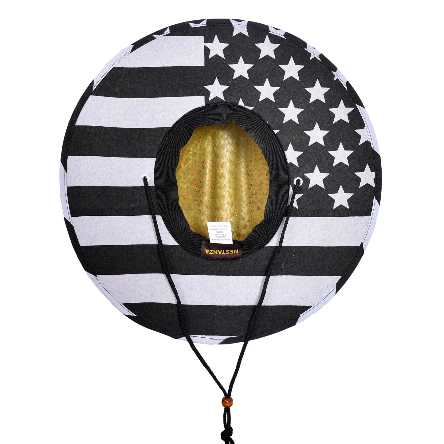 48 PCS Lifeguard Straw Hats with Midnight Flag Lining (MSRP $14.99)