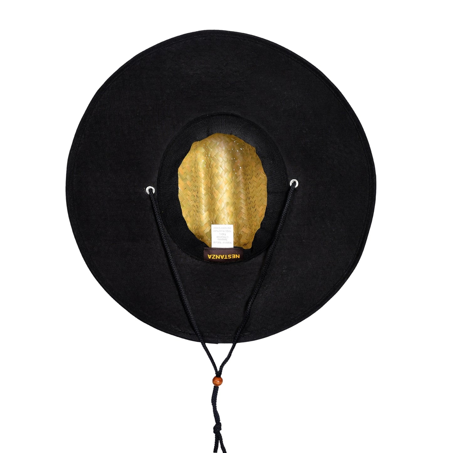 48 PCS Lifeguard Straw Hats with Solid Black Lining (MSRP $14.99)