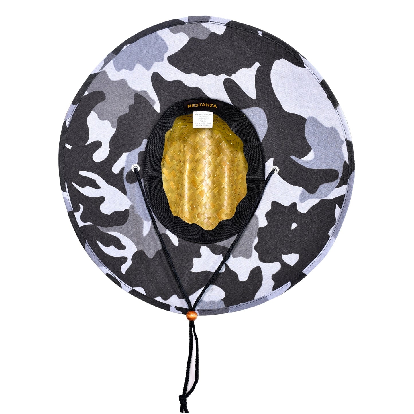 Lifeguard Straw Hats with Arctic Camo Lining