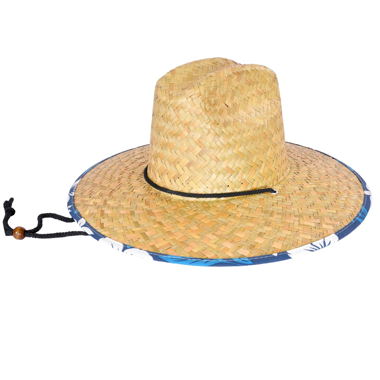 48 PCS Lifeguard Straw Hats with Navy Lining (MSRP $14.99)